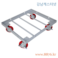 철제 앵글달리 중량(평철 3선 보강, 회색)