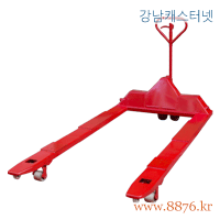 핸드파레트트럭 포크 개조 장비 체결용 철판 탭 가공 1톤용