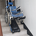 휠체어 계단 전동 운반기 리프트카 PTR 일반 빌라 계단 테스트