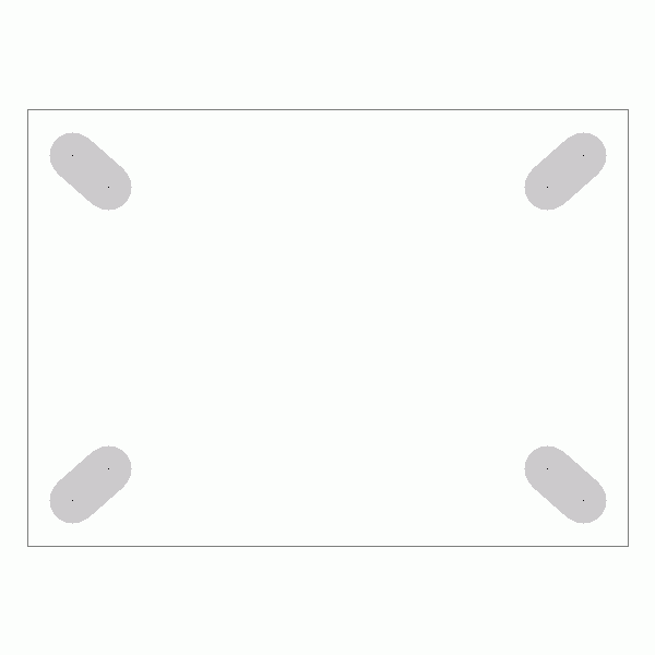 캐스터 밑판 규격