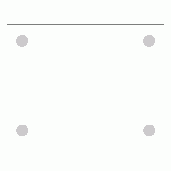 캐스터 밑판 규격