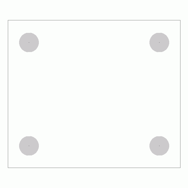 캐스터 밑판 규격