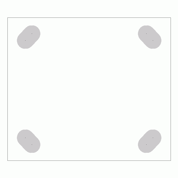 캐스터 밑판 규격