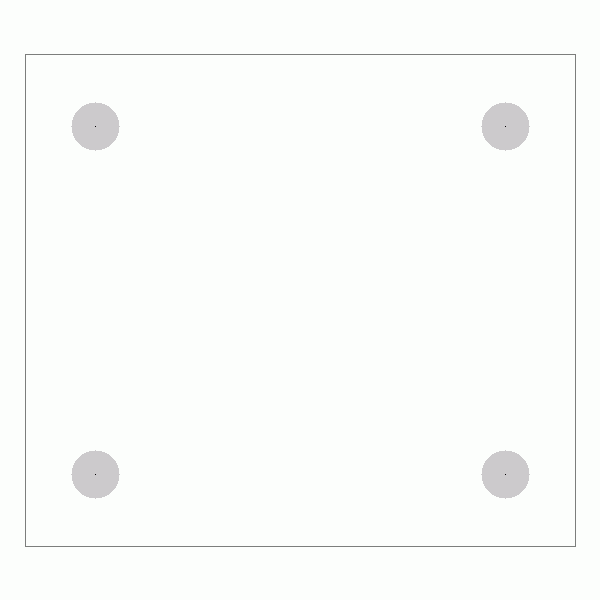 캐스터 밑판 규격