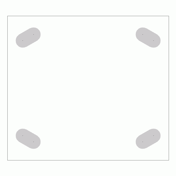 캐스터 밑판 규격