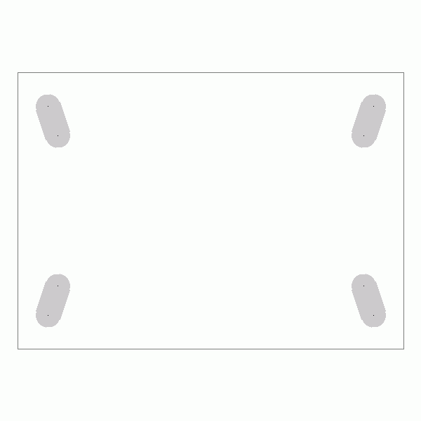 캐스터 밑판 규격