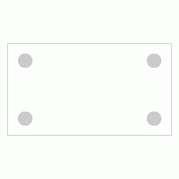 캐스터 밑판 규격