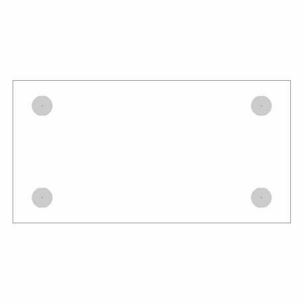 캐스터 밑판 규격