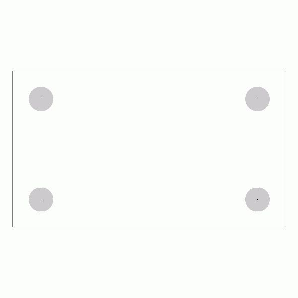 캐스터 밑판 규격