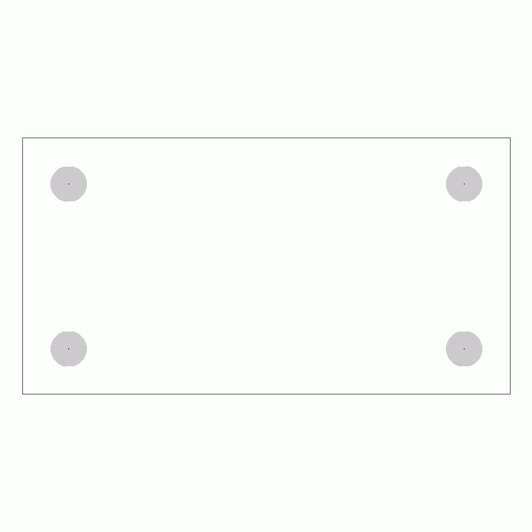 캐스터 밑판 규격