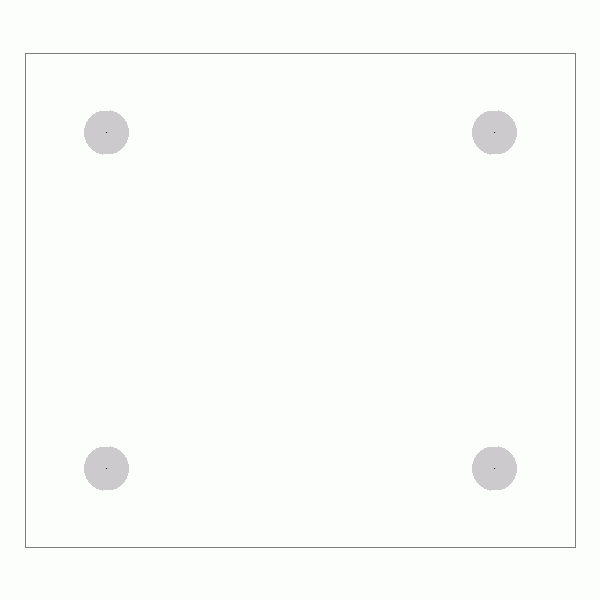 캐스터 밑판 규격