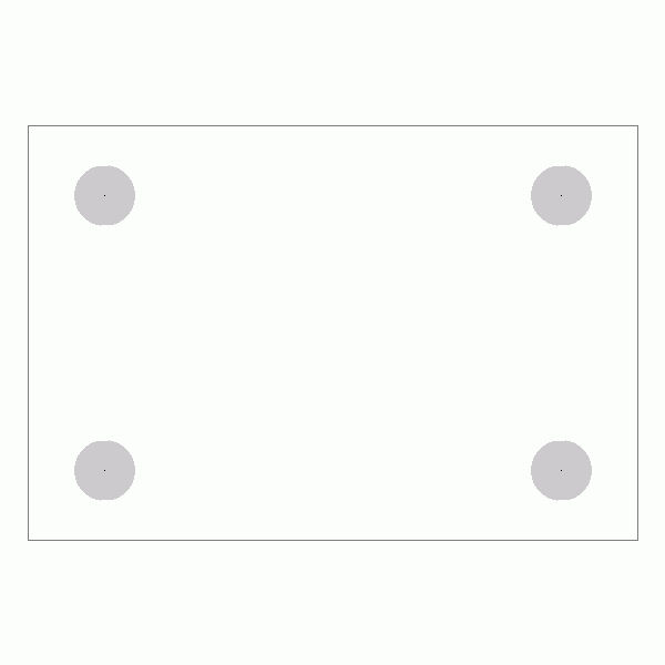 캐스터 밑판 규격