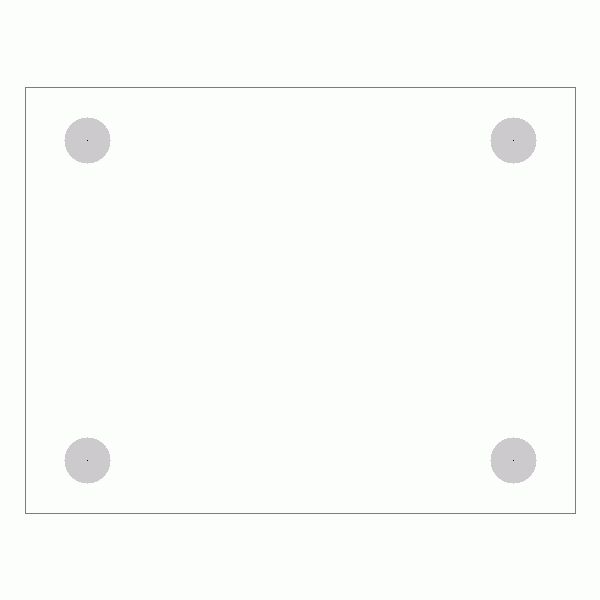 캐스터 밑판 규격