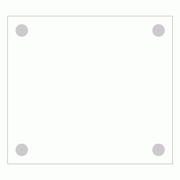 캐스터 밑판 규격