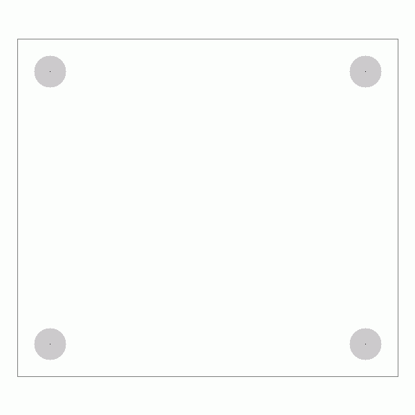 캐스터 밑판 규격