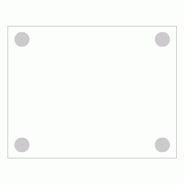 캐스터 밑판 규격