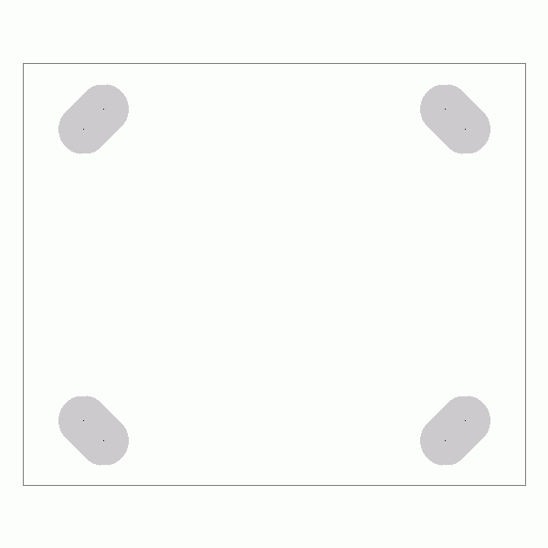 캐스터 밑판 규격