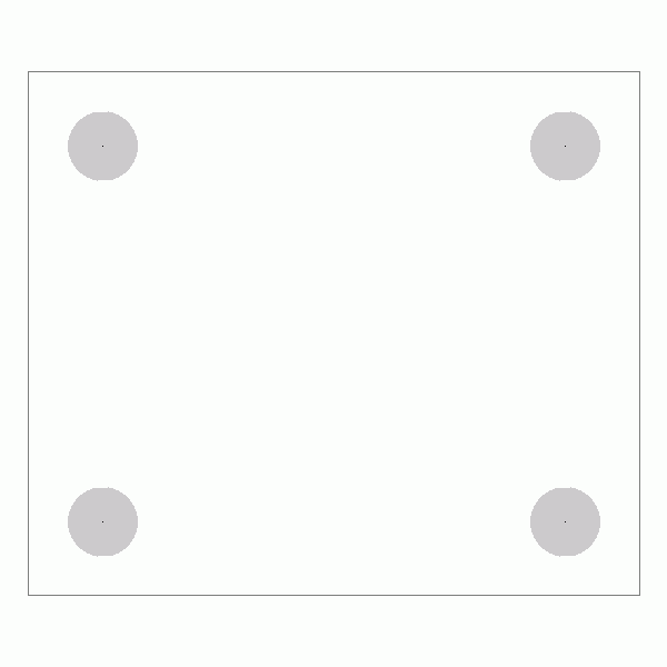 캐스터 밑판 규격