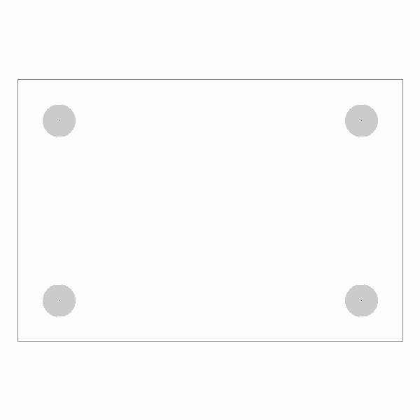 캐스터 밑판 규격