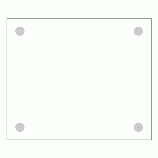 캐스터 밑판 규격