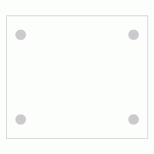 캐스터 밑판 규격