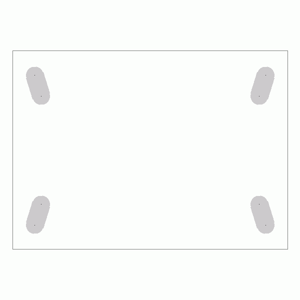 캐스터 밑판 규격