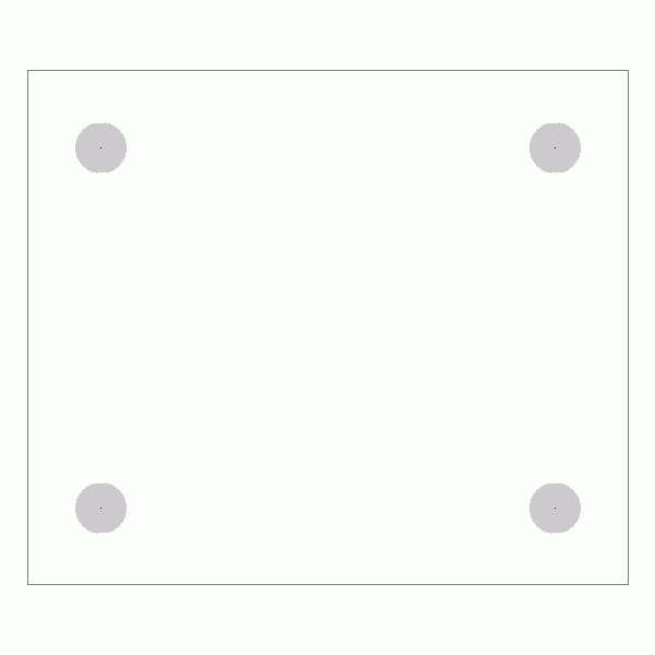 캐스터 밑판 규격