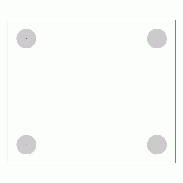 캐스터 밑판 규격