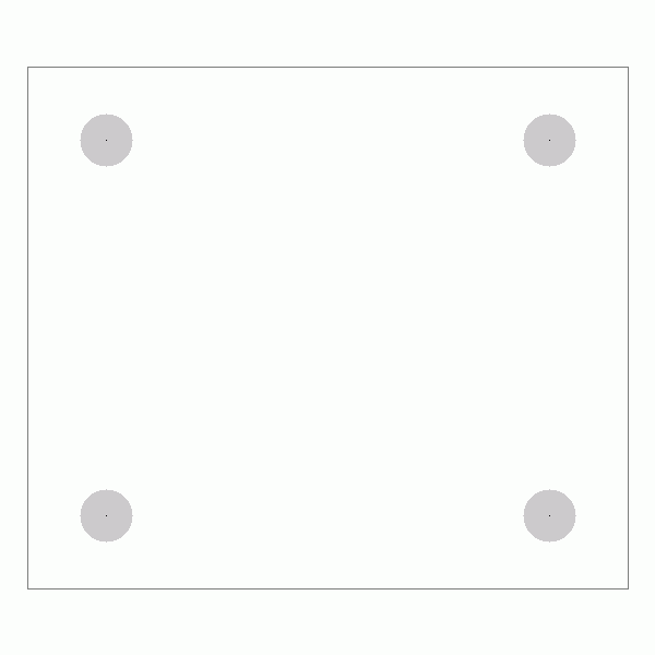 캐스터 밑판 규격