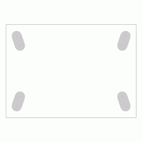 캐스터 밑판 규격