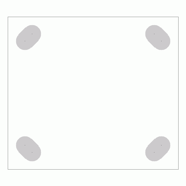 캐스터 밑판 규격