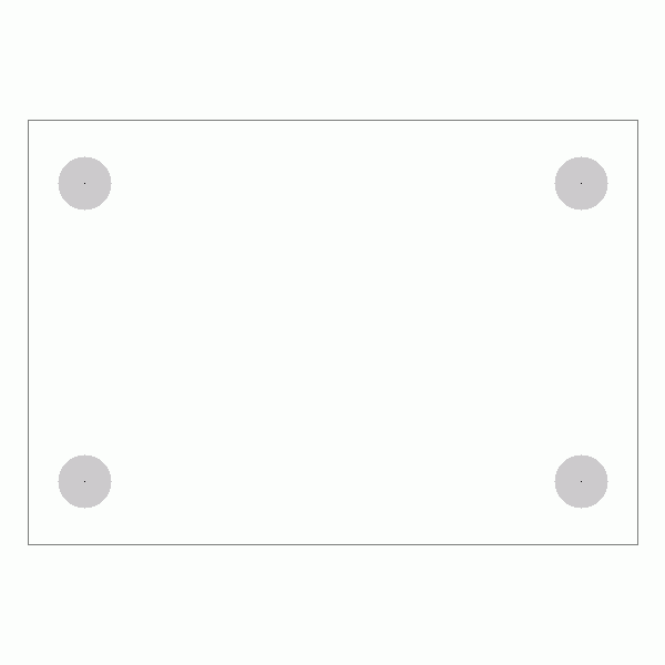 캐스터 밑판 규격