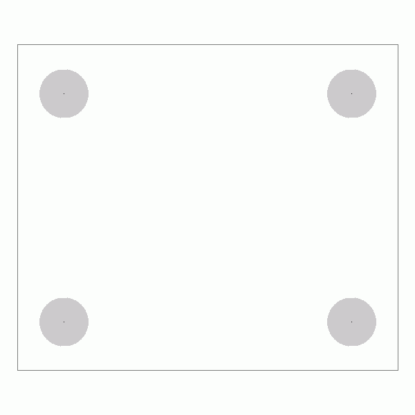 캐스터 밑판 규격