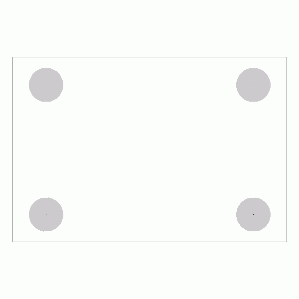 캐스터 밑판 규격