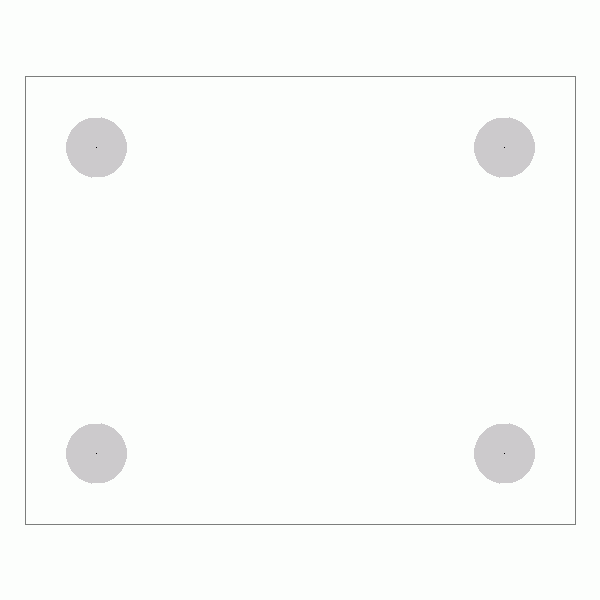 캐스터 밑판 규격