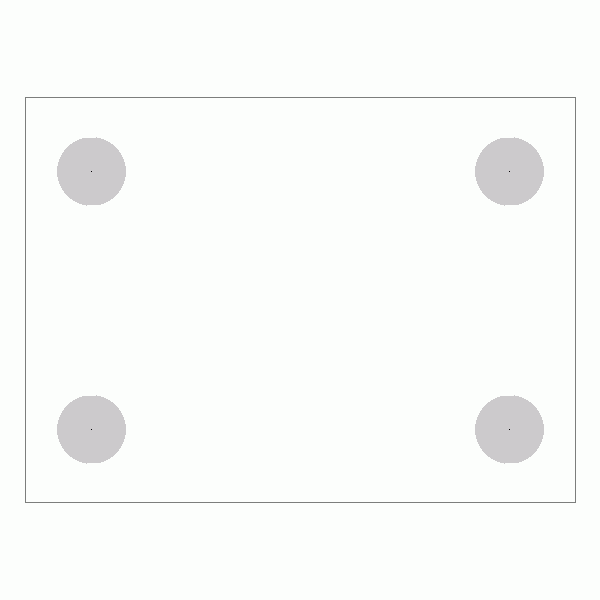 캐스터 밑판 규격