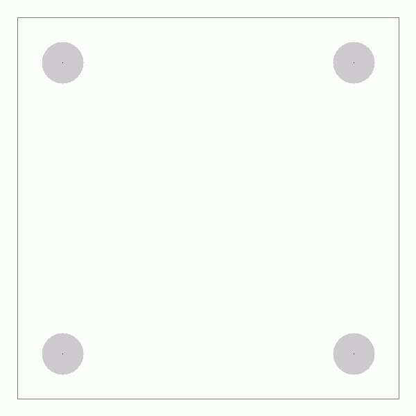 캐스터 밑판 규격