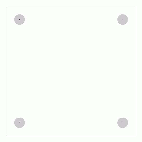 캐스터 밑판 규격