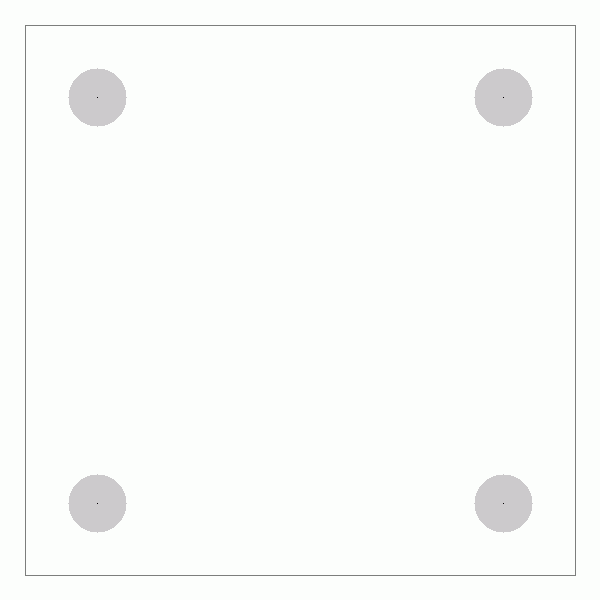 캐스터 밑판 규격