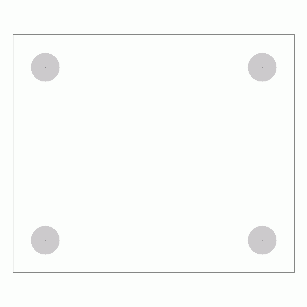 캐스터 밑판 규격