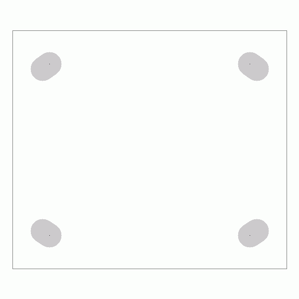 캐스터 밑판 규격