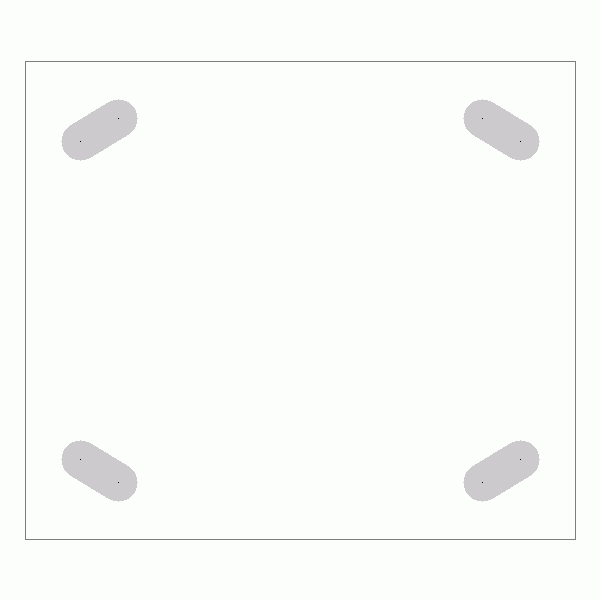 캐스터 밑판 규격