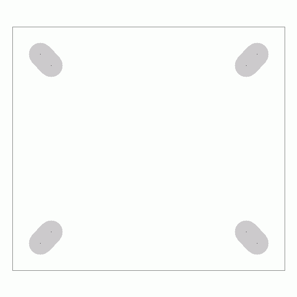 캐스터 밑판 규격