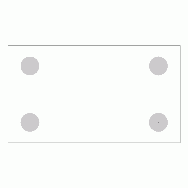 캐스터 밑판 규격