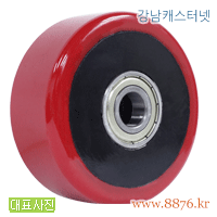 S-1020; 포크리프트휠 6˝ 우레탄 베어링포함-휠; PBC-포크리프트60-PU-베-포-WHL