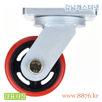 S-699; 초고하중 6˝ 회전 우레탄 브레이크; PBC-8360-S-PU-BK