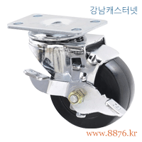 S-873; 경량 2˝ 회전 제전고무 브레이크; PBC-2020-S-SR(제전)-BK