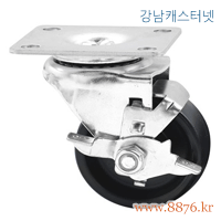 S-879; 중간하중 2.5˝ 회전 제전고무 브레이크; PBC-2525-S-SR(제전)-BK