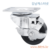 S-885; 중간하중 3˝ 회전 제전고무 브레이크; PBC-3030-S-SR(제전)-BK