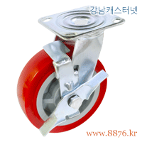 S-901; 중간하중 6˝ 회전 PVC 회전브레이크; 3S-6P-BK